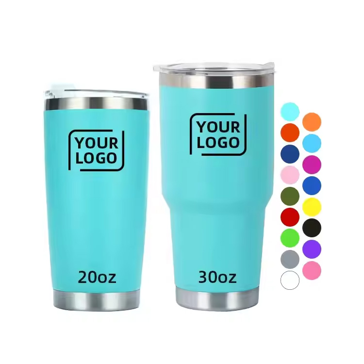20oz 30oz 이중 벽 진공 진료 절연 여행 커피 머그잔