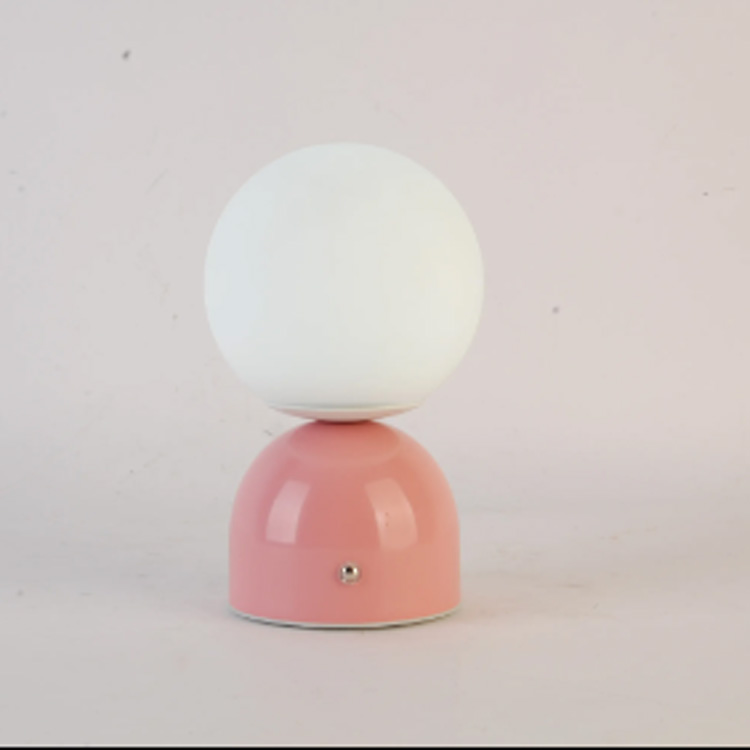 배터리 충전 휴대용 LED 육체 핑크 색상 책상 램프