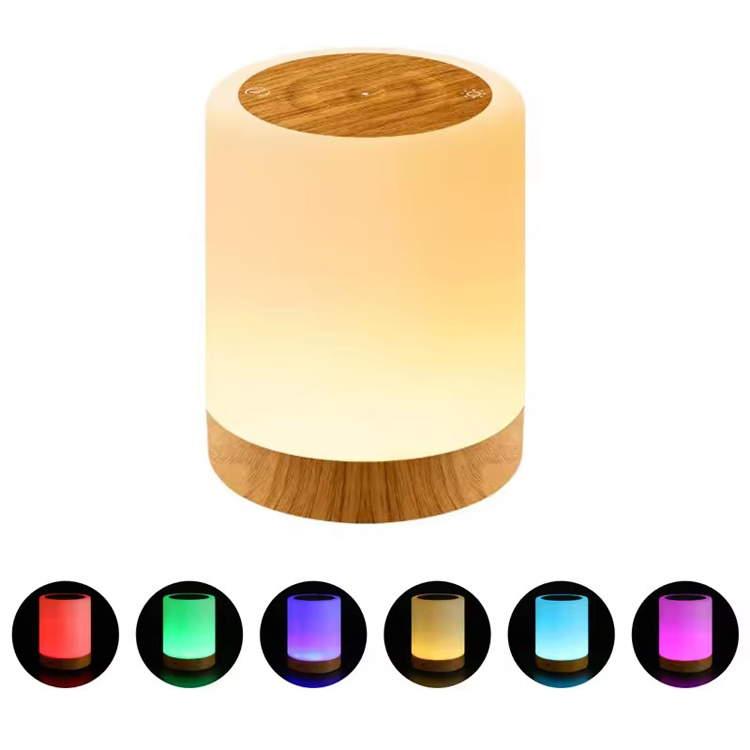 침실 터치 휴대용 충전식 LED RGB 테이블 램프