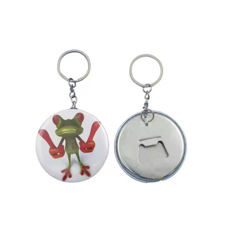 맞춤형 44mm 키 링 블랭크 병 오프너 키 체인