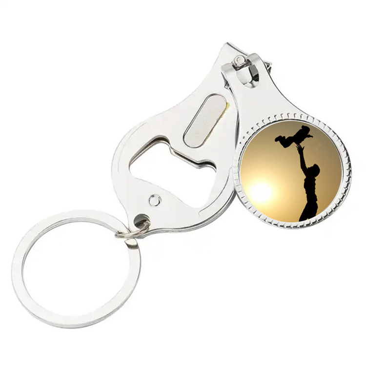 접이식 손 발가락 오프너 열쇠 고리 손톱 가위 손톱 절단기