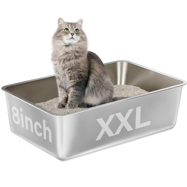 높은 편이 스틱 부드러운 표면 고양이 쓰레기통