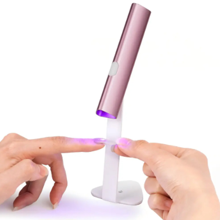 LED 매니큐어 펜 미니 UV 마모 네일 접착제 젤 베이킹 램프