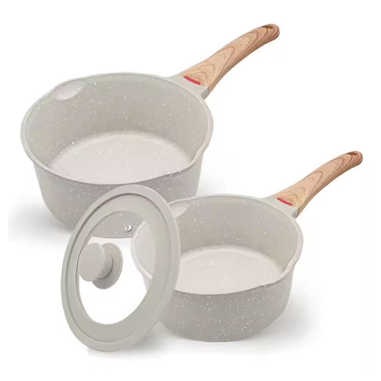 미니 수프 포트 노 스틱 냄비 세트 1.5qt & 1.8qt 소스 팬