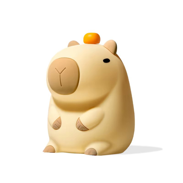 실리콘 야간 조명 충전식 LED Capybara 테이블 램프