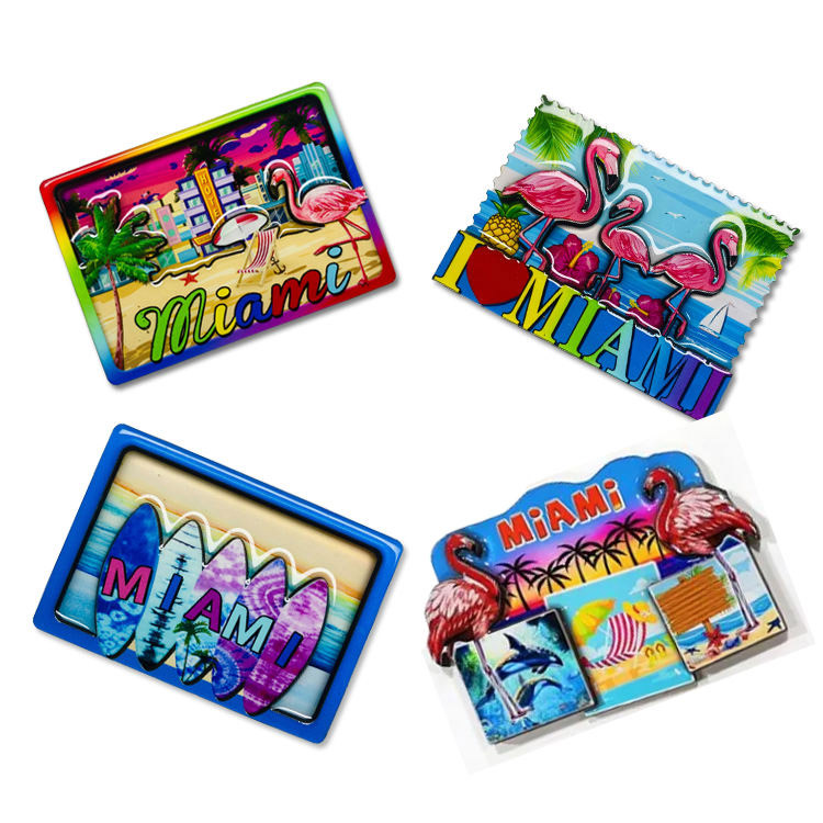 우드 타운 도시 이름 도로 표지판 기념품 냉장고 자석